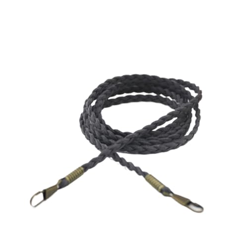 Taschenketten,Kette Trageriemen Schulterriemen Mode Ersatz Geldbörse Griff Gürtel dünne Beutel Strap Massive Farbe Tasche Kette Gewebtes Taschen Gürtel Handtasche Umhängetasche Zubehör(Grau) von Crepundia