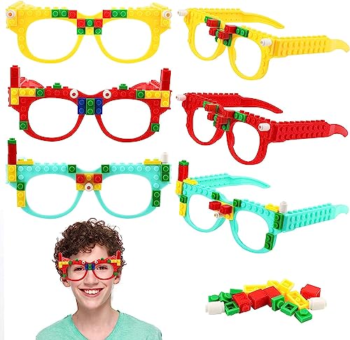 12 Stück Bauklötze Brille: Bausteine Brillen-Set, Party Brille Lustig mit DIY Blöcken, Building Bricks Gläser, Bausteine Brillen Party Zubehör, für Kinder Partys Geburtstag, Bauklötze Themen Party 12 Stück Bauklötze Brille: Bausteine Brillen-Set, Party Brille Lustig mit DIY Blöcken, Building Bricks Gläser, Bausteine Brillen Party Zubehör, für Kinder Partys Geburtstag, Bauklötze Themen Party von Guoml