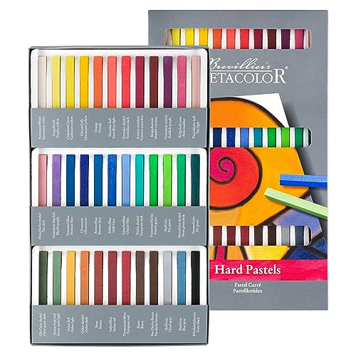 CRETACOLOR Pastellkreiden-Set, 36 Farben, fettfrei, hoch pigmentiert, wasservermalbar, weicher Abstrich, brillantes Farbergebnis CRETACOLOR Pastellkreiden-Set, 36 Farben, fettfrei, hoch pigmentiert, wasservermalbar, weicher Abstrich, brillantes Farbergebnis von Cretacolor