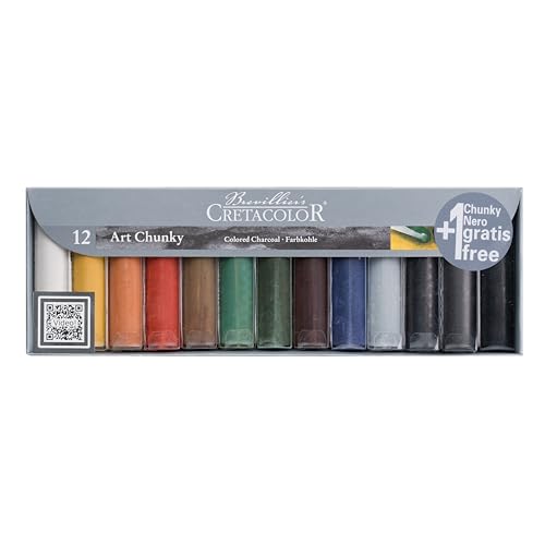 Cretacolor Art Chunky - Set 12+1 Papierwischer gratis von Cretacolor