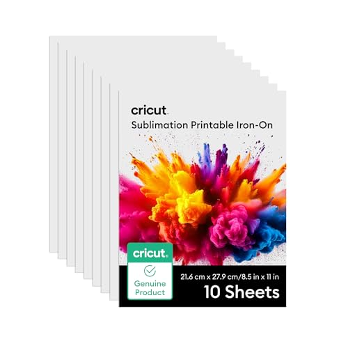 Cricut® Sublimationsdruck zum Aufbügeln, 21,6 x 27,9 cm (10 Karat) von Cricut