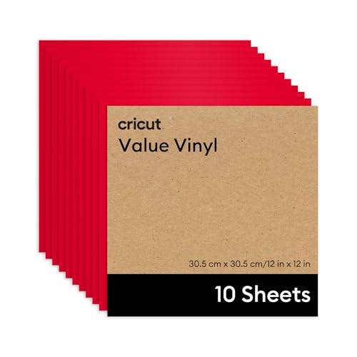 Cricut™ Vinyl im Vorteilspack – 30,5 x 30,5 cm / 12 x 12 Zoll (10 Stk.) von Cricut