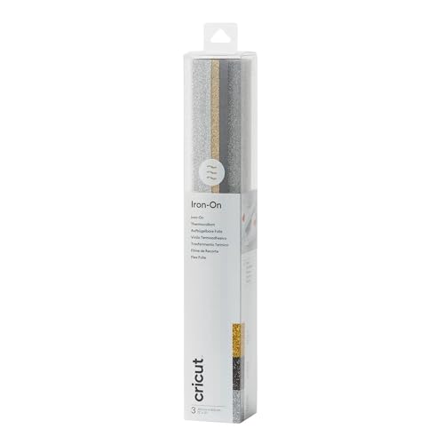 Cricut 2007689, Standardfarben Glitzerfolie zum Aufbügeln, One Size Cricut 2007689, Standardfarben Glitzerfolie zum Aufbügeln, One Size von Cricut