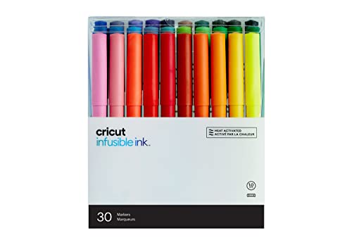 Cricut Infusible Tintenmarker Stift Set | Ultimativ | Mittelpunkt | 30-Pack | Zur Verwendung mit infusiblen Tintenkompatiblen und Cricut Easypress oder Cricut Autopress von Cricut