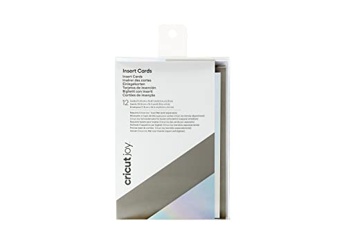 Cricut Joy Insert Cards | Grey & Silver Holographic | 11,4 cm x 15,9 cm (4,5 "x 6,25") | 12-Pack | Zur Verwendung mit Cricut Freude von Cricut