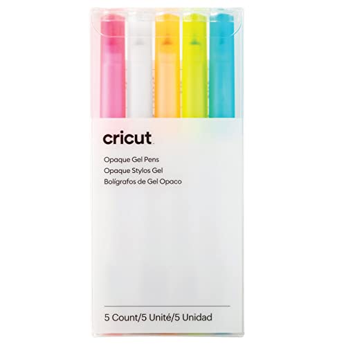 Cricut Opaque Gel Pen Set | Brights | Medium Point 1.0mm | 5-pack | For use with Cricut Explore and Maker machines von Cricut