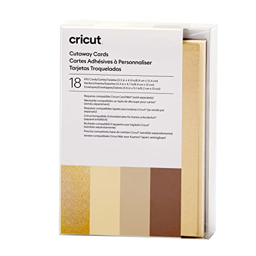 Cricut Cut-Away Cards Neutrals R10 Kartenset Grau, Khaki, Creme von Cricut