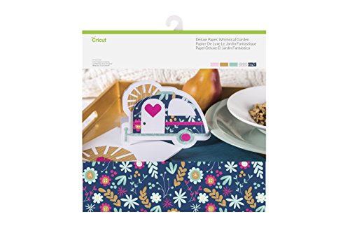 Cricut 2004109 Skurriler Deluxe-Papier, Holz, Wunderschöner Garten, 12"x12", 10 Count von Cricut