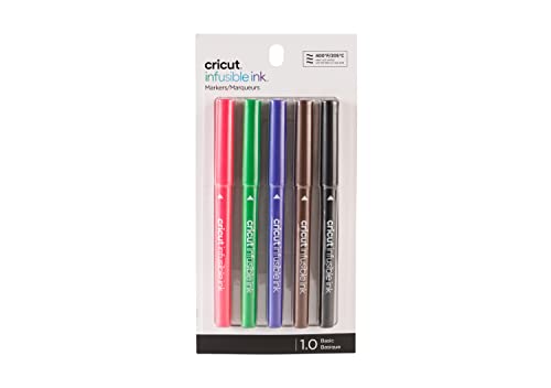 Cricut Infusible Ink Markers | Basics | 5-pack | For use with Cricut Explore & Cricut Maker machines von Cricut