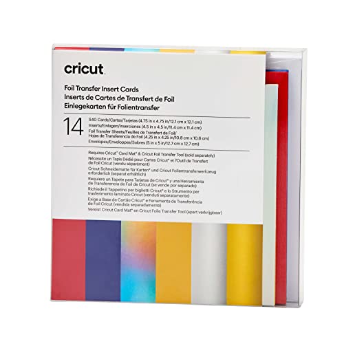 Cricut Insert Cards FOIL Celebration S40 Kartenset Rot, Blau von Cricut