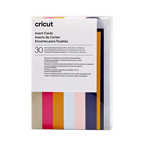 Cricut Insert Cards | Sensei | 12,1 cm x 16,8 cm (Cricut -Größe R40) | 30-Pack | Zur Verwendung mit Cricut Card Matte - 2x2 von Cricut