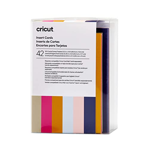 Cricut Insert Cards | Sensei | 8,9 cm x 12,4 cm (Cricut -Größe R10) | 42-Pack | Zur Verwendung mit Cricut Card Matte von Cricut