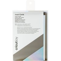 Cricut Joy Doppelkarten mit Einleger & Umschlägen "Insert Cards", 11,43 x 15,87  - Grey/Silver Holographic von Grau
