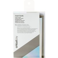 Cricut Joy Doppelkarten mit Einleger & Umschlägen "Insert Cards", 8,89 x 12,45 c - Grey/Silver Holographic von Grau