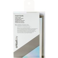 Cricut Joy Doppelkarten mit Einleger & Umschlägen "Insert Cards", 8,89 x 12,45 c - Grey/Silver Holographic von Cricut