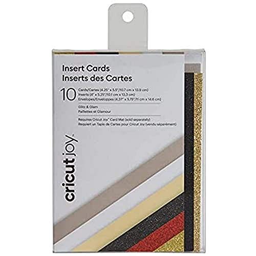 Cricut Joy Einlegekarten, Glitzer und Glam, Sampler Insert Cards, Goldfarben, for von Cricut