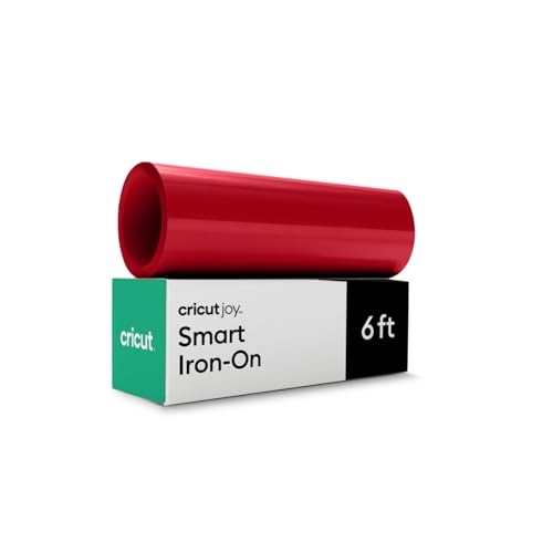 Cricut Joy Smart Bügelfolie, Rot – 14 cm x 182,9 cm – Großpackung, 5.5" x 6ft Cricut Joy Smart Bügelfolie, Rot – 14 cm x 182,9 cm – Großpackung, 5.5" x 6ft von Cricut