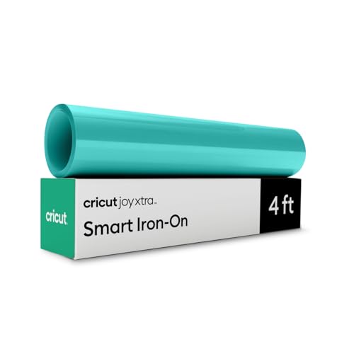 Cricut Joy Xtra Smart Bügelfolie, Helltürkis – 24,1 cm x 121,9 cm – Großpackung von Cricut