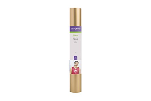 Cricut SPORTFLX-4444 Sportflex zum Aufbügeln, Gold, 2ft Roll (12'x24') von Cricut