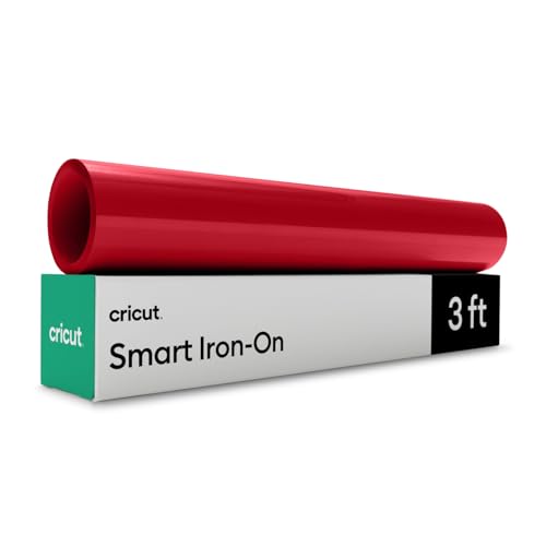 Cricut Smart Bügelfolie, Rot – 33 cm x 91,4 cm – Großpackung Cricut Smart Bügelfolie, Rot – 33 cm x 91,4 cm – Großpackung von Cricut
