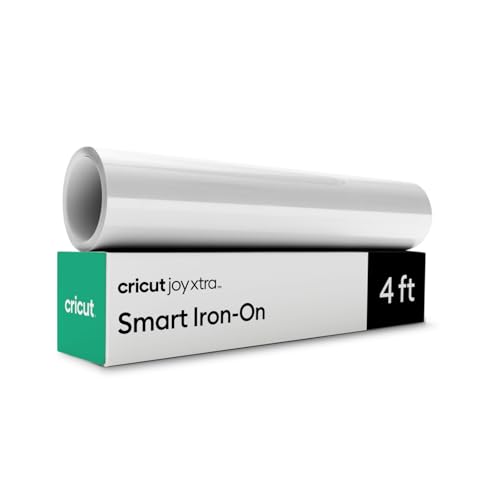 Cricut Joy Xtra Smart Bügelfolie, Weiß – 24,1 cm x 121,9 cm – Großpackung von Cricut