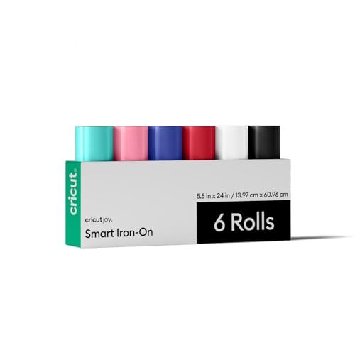 Cricut Smart Bügelfolie – Musterpaket – 14 cm x 61 cm (6er-Pack) von Cricut