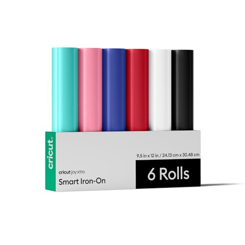 Cricut Smart Bügelfolie – Musterpaket – 24,1 cm x 30,5 cm (6er-Pack) von Cricut