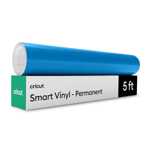 Cricut Smart Vinyl – Permanent, Ozeanblau – 33 cm x 152,4 cm – Großpackung Cricut Smart Vinyl – Permanent, Ozeanblau – 33 cm x 152,4 cm – Großpackung von Cricut