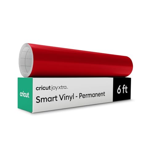 Cricut Smart Vinyl – Permanent, Rot – 24,1 cm x 182,9 cm – Großpackung von Cricut