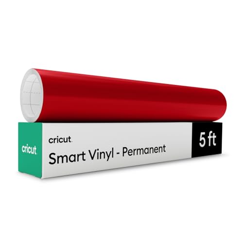 Cricut Smart Vinyl – Permanent, Rot – 33 cm x 152,4 cm – Großpackung Cricut Smart Vinyl – Permanent, Rot – 33 cm x 152,4 cm – Großpackung von Cricut