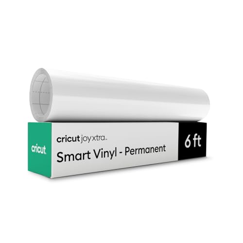Cricut Smart Vinyl – Permanent, Weiß – 24,1 cm x 182,9 cm – Großpackung von Cricut