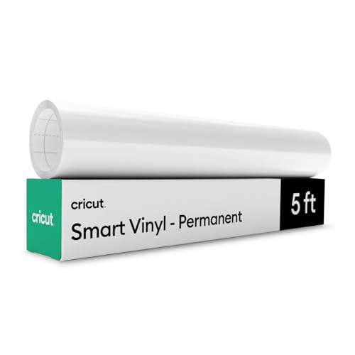 Cricut Smart Vinyl – Permanent, Weiß – 33 cm x 152,4 cm – Großpackung von Cricut