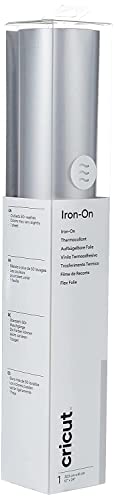 Cricut Transferfolie | Silber | 61cm (24") | Übertragungsvinyl-Rolle (HTV) Schneidemaschinen geeignet von Cricut