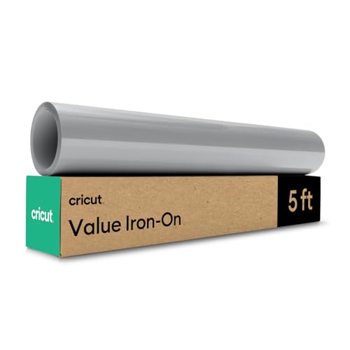 Cricut Value Bügelfolie – Grau – 30,5 cm x 152,4 cm von Cricut