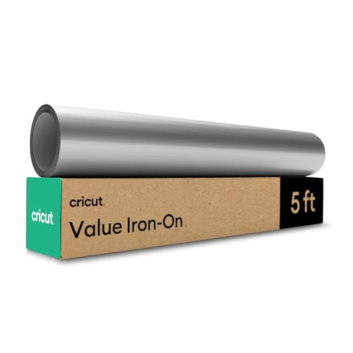 Cricut Value Bügelfolie – Silber – 30,5 cm x 152,4 cm Cricut Value Bügelfolie – Silber – 30,5 cm x 152,4 cm von Cricut