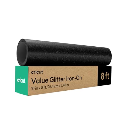 Cricut Value Glitter-Bügelfolie – Schwarz – 25,4 cm x 243,8 cm Cricut Value Glitter-Bügelfolie – Schwarz – 25,4 cm x 243,8 cm von Cricut
