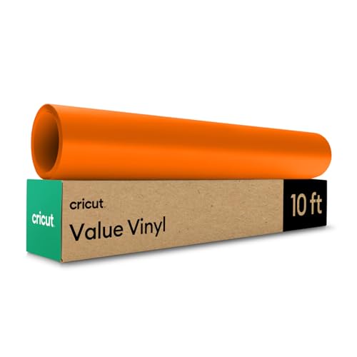 Cricut Value Vinyl – Matt, Orange – 30,5 cm x 304,8 cm von Cricut