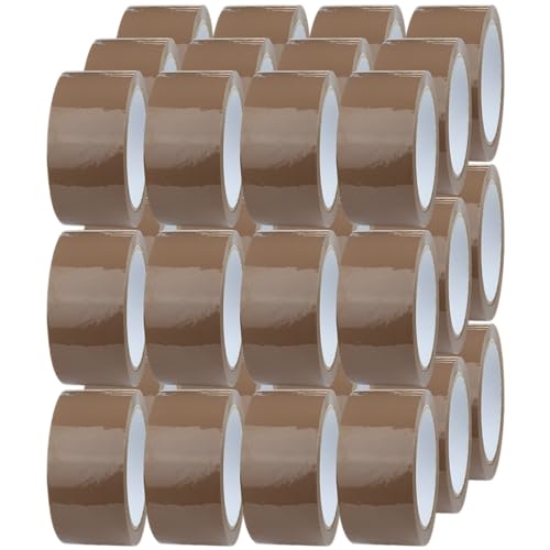 Crimson Starfish 36 x Packband Braun Rollen 48mm x 66m | Verpackungsbänder für Pakete, Kisten, Versand | Klebeband für Pakete & Paketklebeband Braun | Umzugsbedarf von Crimson Starfish