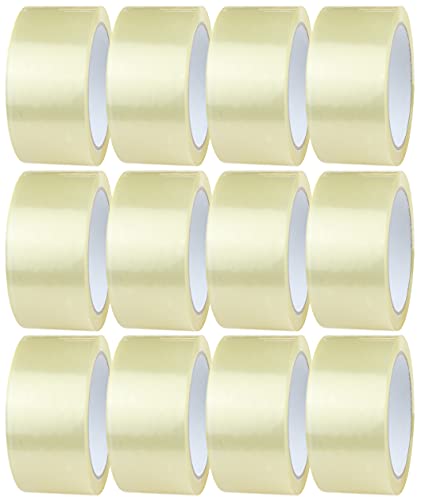 Crimson Starfish Paketklebeband Transparent 12 Rollen à 48mm x 66m | Durchsichtiges Klebeband für das Verpacken von Paketen, Kisten, Kartons, Versand von Crimson Starfish