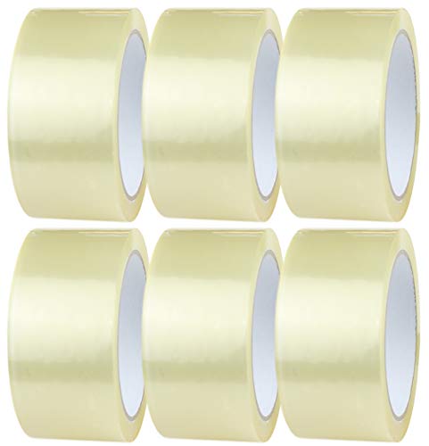 Crimson Starfish Paketklebeband Transparent 6 Rollen à 48mm x 66m | Durchsichtiges Klebeband für das Verpacken von Paketen, Kisten, Kartons, Versand von Crimson Starfish