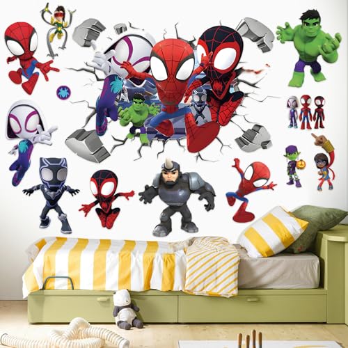 CrinIotyx Wandtattoo Kinderzimmer Cartoon Aufkleber Kinder Wandsticker Kinderzimmer Wandtattoo für Schlafzimmer Kinderzimmer Schlafzimmer Wohnzimmer Wanddeko (Z) von CrinIotyx