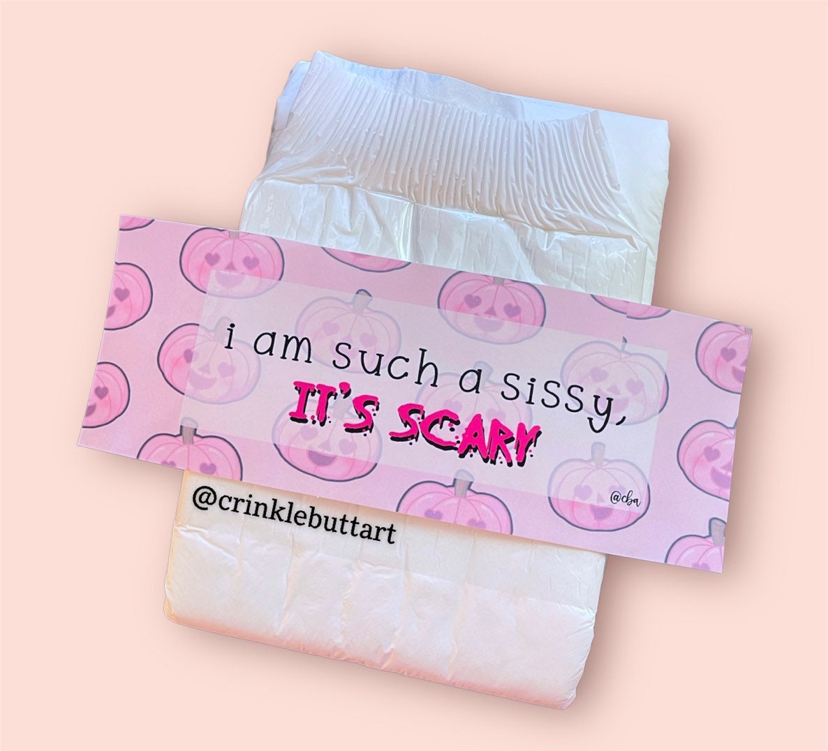 Clearance Abdl Halloween Diaper Tape "I'm Such A Sissy It's Scary" Clearance Abdl Halloween Diaper Tape "I'm Such A Sissy It's Scary" von CrinkleButtArt