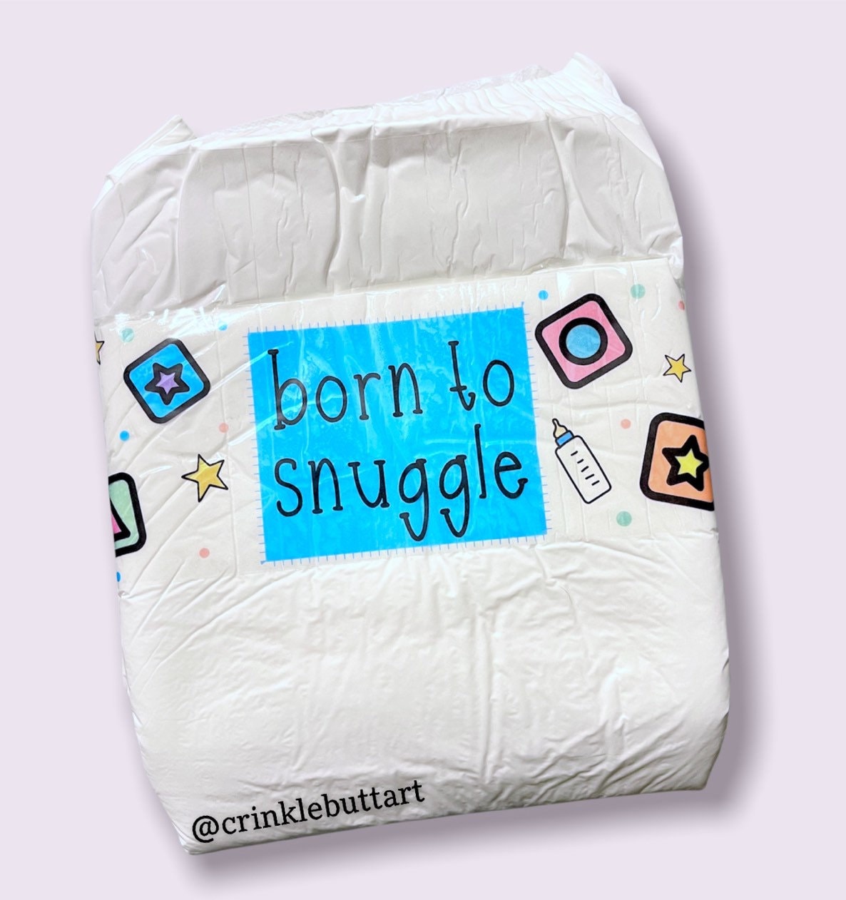 "Wunderschönes "Abdl" Windelband "Born To Snuggle"." "Wunderschönes "Abdl" Windelband "Born To Snuggle"." von CrinkleButtArt