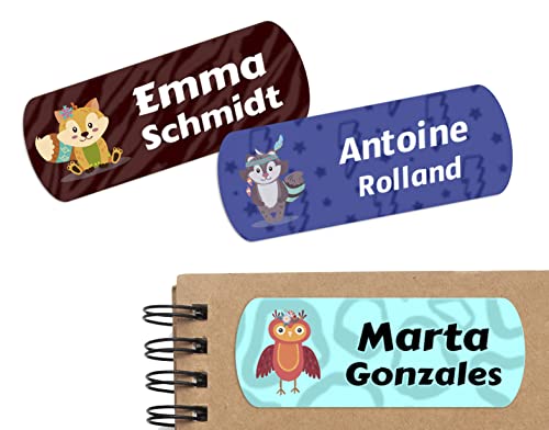 45 personalisierbare Etiketten mit süßen Tieren, zum Markieren von Gegenständen, Büchern, Lunchboxen usw. Maße 5 x 2 cm 45 personalisierbare Etiketten mit süßen Tieren, zum Markieren von Gegenständen, Büchern, Lunchboxen usw. Maße 5 x 2 cm von CrisPhy