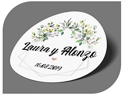 CrisPhy Personalisierbare Aufkleber für Hochzeit, mit Namen und Datum, Aufkleber für Einladungen, Hochzeit, Taufe, Verlobung, Geburtstag, Party, Weihnachten, Vintage, Stempel CrisPhy Personalisierbare Aufkleber für Hochzeit, mit Namen und Datum, Aufkleber für Einladungen, Hochzeit, Taufe, Verlobung, Geburtstag, Party, Weihnachten, Vintage, Stempel von CrisPhy
