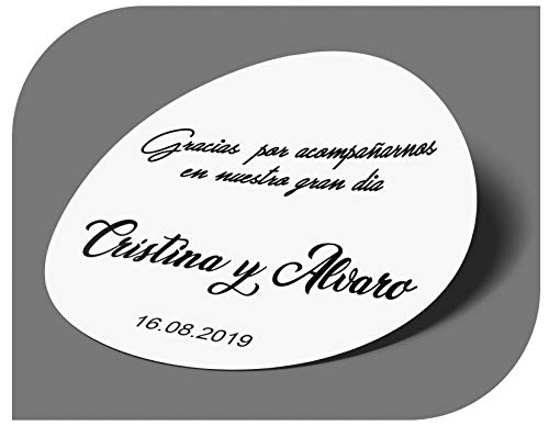 CrisPhy Personalisierbare Hochzeitsaufkleber mit Namen und Datum, Aufkleber für Einladungen, Hochzeit, Taufe, Verlobung, Geburtstag, Party, Weihnachten, Vintage, Stempel CrisPhy Personalisierbare Hochzeitsaufkleber mit Namen und Datum, Aufkleber für Einladungen, Hochzeit, Taufe, Verlobung, Geburtstag, Party, Weihnachten, Vintage, Stempel von CrisPhy