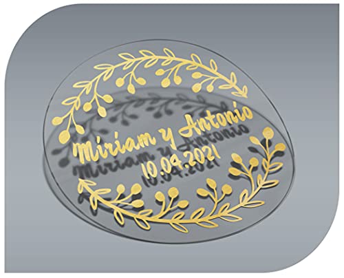 Personalisierbare Aufkleber Modell 2, mit Namen und Datum, transparent, für Einladungen, Hochzeiten, Taufen, Verlobungen, Geburtstage, Partys, Weihnachten, Vintage, Stempel Personalisierbare Aufkleber Modell 2, mit Namen und Datum, transparent, für Einladungen, Hochzeiten, Taufen, Verlobungen, Geburtstage, Partys, Weihnachten, Vintage, Stempel von CrisPhy