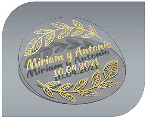 Personalisierbare Aufkleber Modell 3, mit Namen und Datum, transparent, für Einladungen, Hochzeiten, Taufen, Verlobungen, Geburtstage, Partys, Weihnachten, Vintage, Stempel Personalisierbare Aufkleber Modell 3, mit Namen und Datum, transparent, für Einladungen, Hochzeiten, Taufen, Verlobungen, Geburtstage, Partys, Weihnachten, Vintage, Stempel von CrisPhy