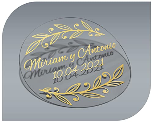 Personalisierbare Aufkleber Modell 4, mit Namen und Datum, transparent, für Einladungen, Hochzeiten, Taufen, Verlobungen, Geburtstage, Partys, Weihnachten, Vintage, Stempel Personalisierbare Aufkleber Modell 4, mit Namen und Datum, transparent, für Einladungen, Hochzeiten, Taufen, Verlobungen, Geburtstage, Partys, Weihnachten, Vintage, Stempel von CrisPhy
