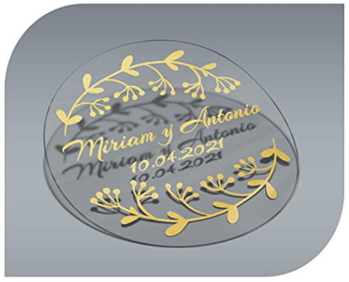 Personalisierbare Aufkleber Modell 5, mit Namen und Datum, transparent, für Einladungen, Hochzeiten, Taufen, Verlobungen, Geburtstage, Partys, Weihnachten, Vintage, Stempel Personalisierbare Aufkleber Modell 5, mit Namen und Datum, transparent, für Einladungen, Hochzeiten, Taufen, Verlobungen, Geburtstage, Partys, Weihnachten, Vintage, Stempel von CrisPhy